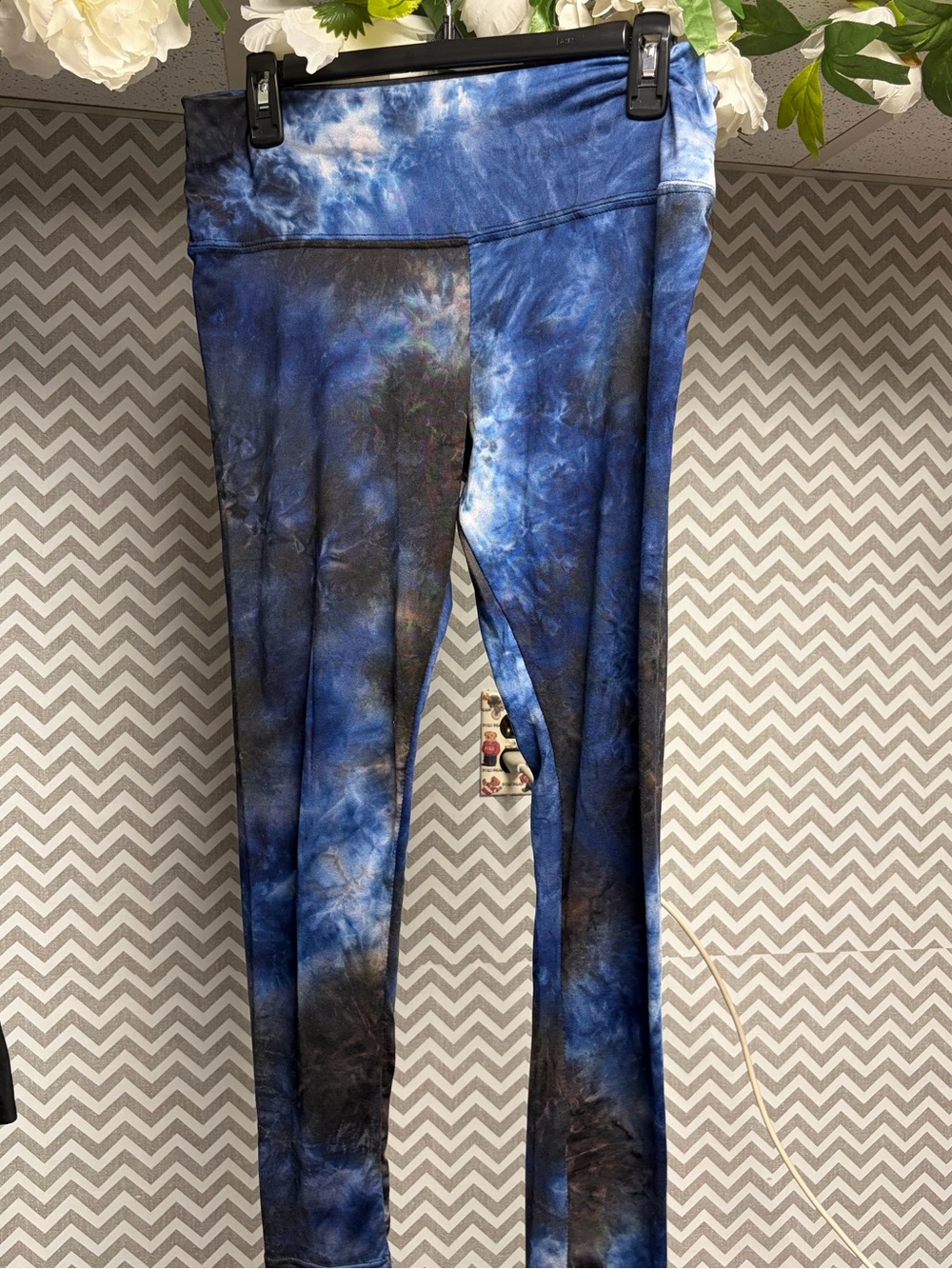 Blue Black Tie-Dye butter soft Leggings